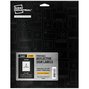 Avery Polyester Label, Silver - 10"