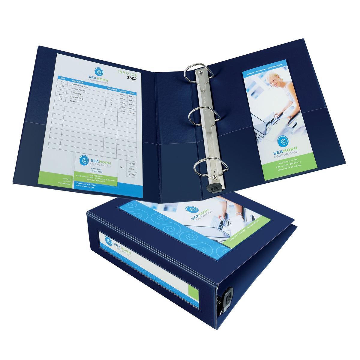 Avery Chipboard Heavy-Duty Binder, 670 Sheets - Blue