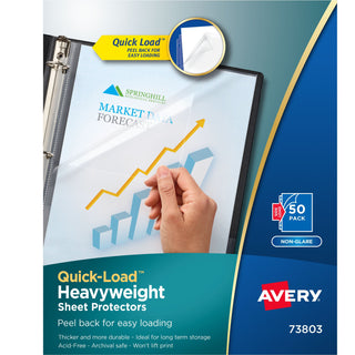 Avery 73803 Polypropylene Sheet Protector, Letter, Clear, 50/Box - Default Title