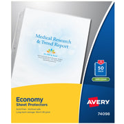 Avery 74098 Polypropylene Sheet Protector, Letter, Clear, 50/Box - Default Title