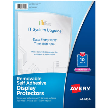 Avery 74404 Sheet Protector, Letter, Clear, 10/Pack - Default Title