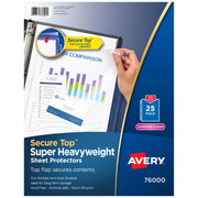 Avery 76000 Polypropylene Sheet Protector, Letter, Clear, 25/Pack - Default Title