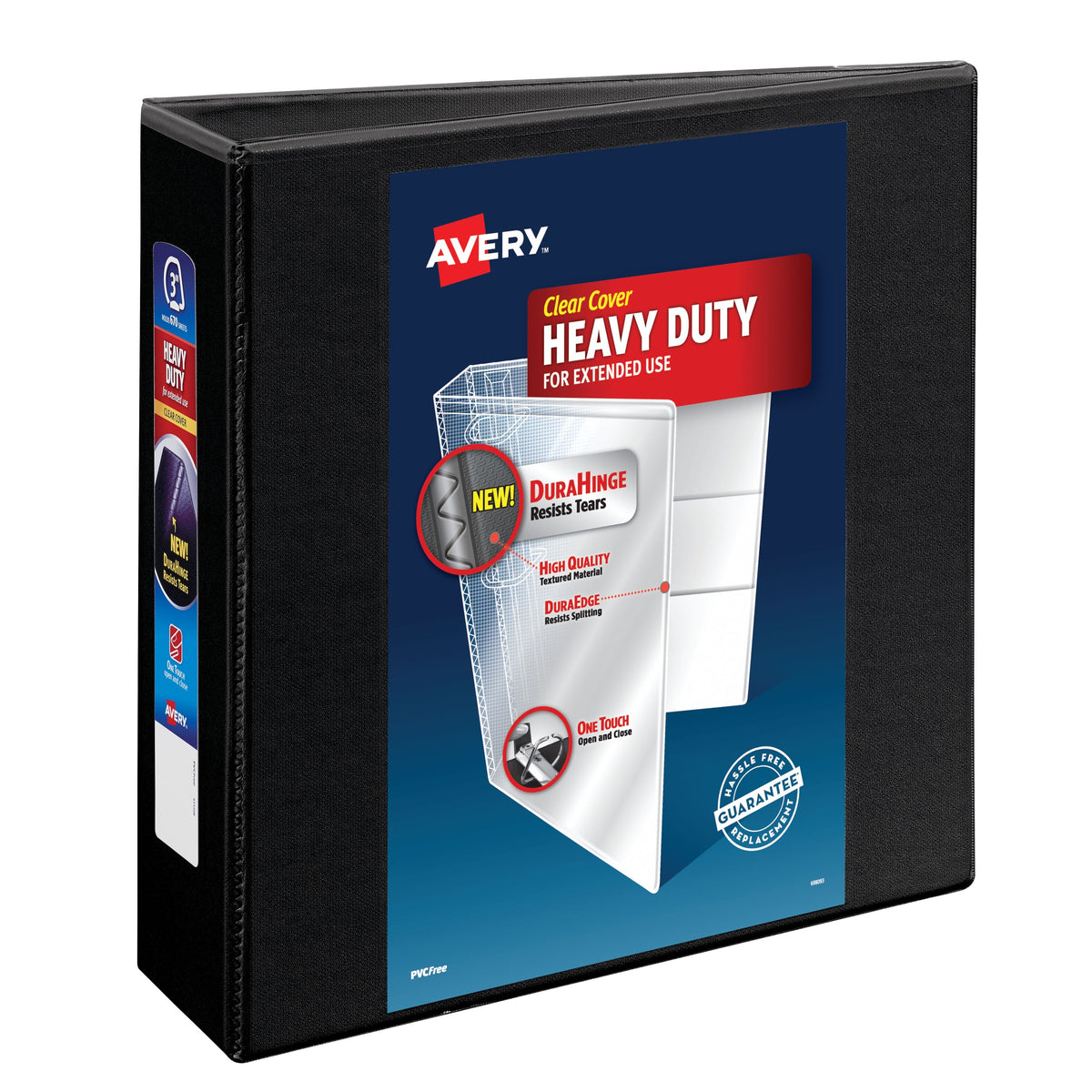 Avery Heavy-Duty Binder, 8 1/2" x 11" - Black / 670 Sheets