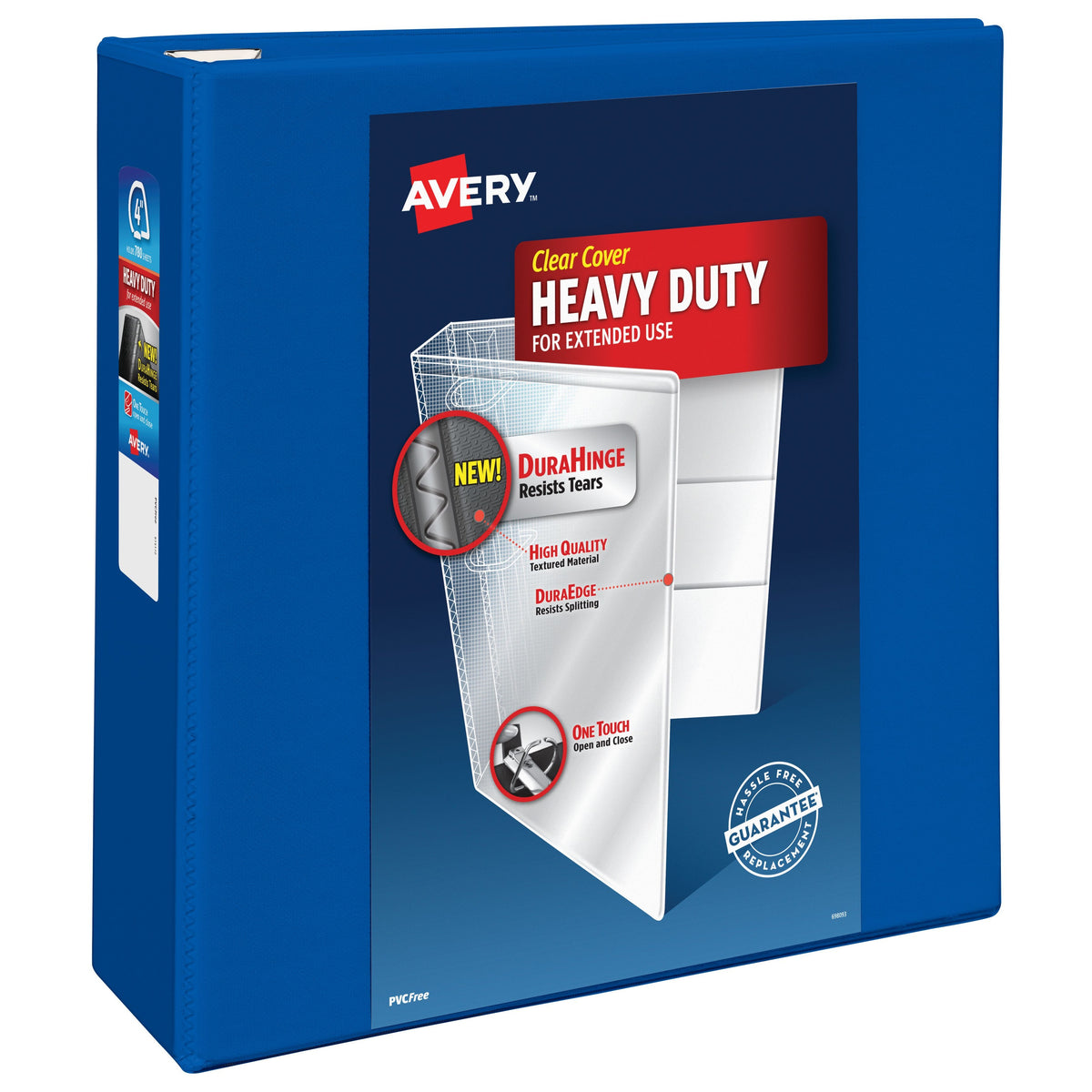 Avery Heavy-Duty Binder, 8 1/2" x 11" - Blue / 780 Sheets