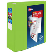 Avery Heavy-Duty Binder, 8 1/2" x 11" - Green / 1,050 Sheets