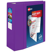 Avery Heavy-Duty Binder, 8 1/2" x 11" - Purple / 1,050 Sheets