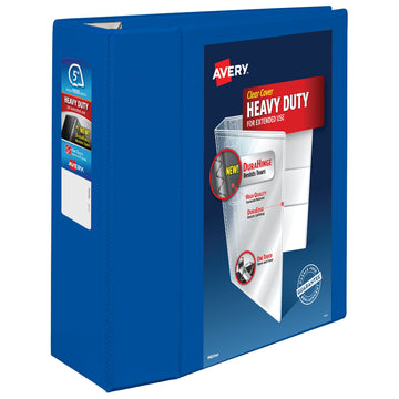 Avery Heavy-Duty Binder, 8 1/2" x 11" - Blue / 1,050 Sheets