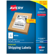 Avery Shipping Label, White, 200/Pack - 8 1/2"