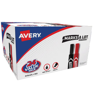 Avery 98187 Permanent Marker, Assorted, 24/Pack - Default Title