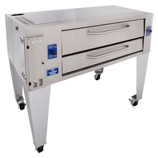 Bakers Pride Natural Gas Pizza Deck Oven, 55 1/8" High - 78"