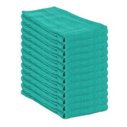 Hospeco ABSBNT Cotton Huck Towel, 16" x 26", 12/Pack - Green