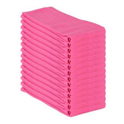 Hospeco ABSBNT Cotton Huck Towel, 16" x 26", 12/Pack - Pink