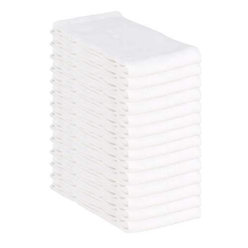 Hospeco ABSBNT Cotton Huck Towel, 16" x 26", 12/Pack - White