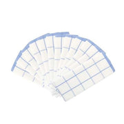 Hospeco Cotton Kitchen Towel, 15" x 25", 12/Pack - Blue White