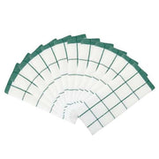 Hospeco Cotton Kitchen Towel, 15" x 25", 12/Pack - Green White