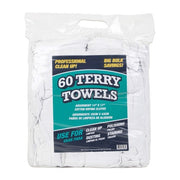 Hospeco Cotton Bar Towel, 14" x 17", White - 300/Case