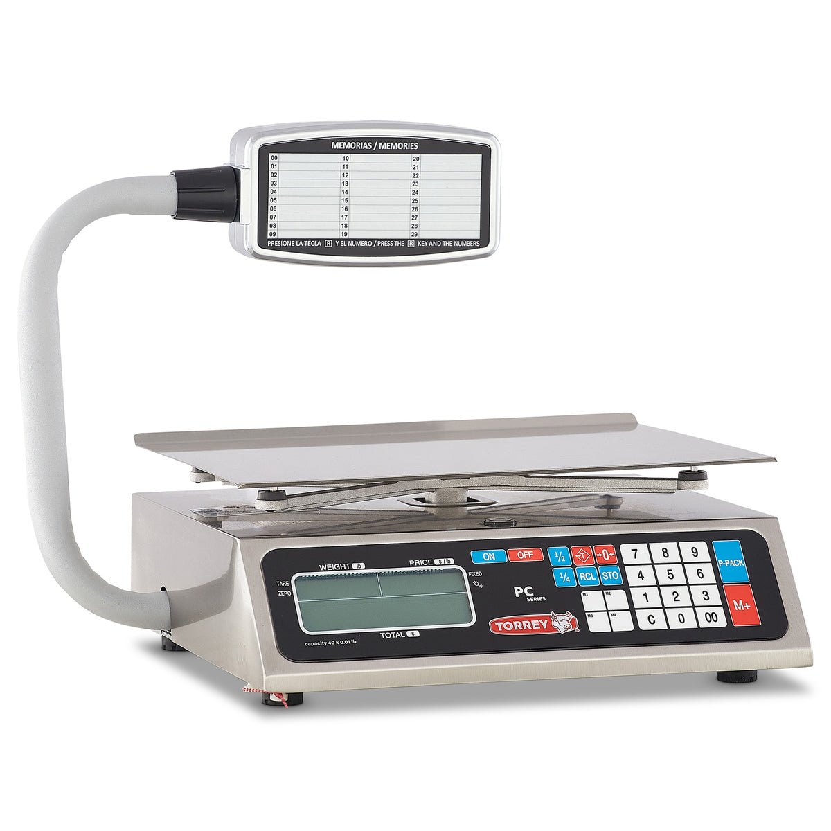 Tor Rey PC40LT-HS Price Computing Scale, 17" Wide, 110V - Default Title
