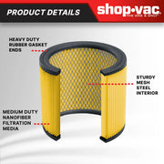Shop-Vac 9035033 Filter, 5 gal. - photo 3