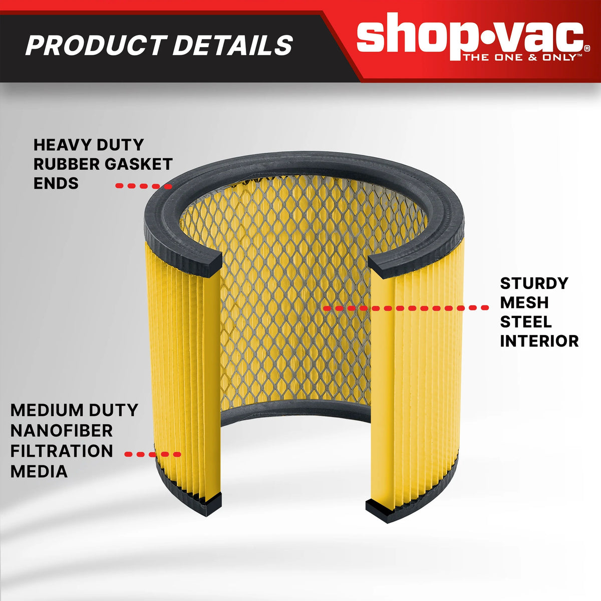 Shop-Vac 9035033 Filter, 5 gal. - photo 3
