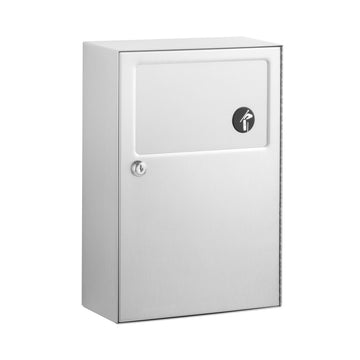 Bobrick B-254 Stainless Steel Napkin Receptacle, 1.2 gal., Silver - Default Title