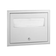 Bobrick B-301 Stainless Steel Dispenser, 500 Seat Covers, Silver - Default Title