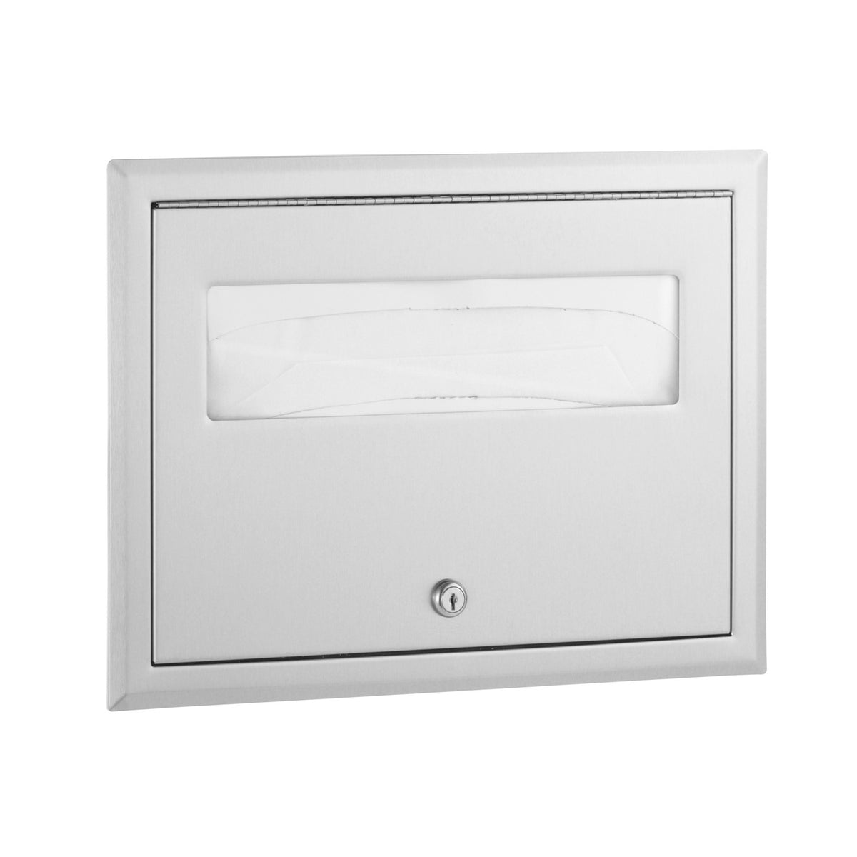 Bobrick B-301 Stainless Steel Dispenser, 500 Seat Covers, Silver - Default Title