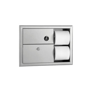 Bobrick B-3094 Stainless Steel Toilet Paper Dispenser, 0.75 gal., Silver - Default Title