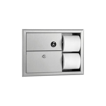 Bobrick B-3094 Stainless Steel Toilet Paper Dispenser, 0.75 gal., Silver - Default Title