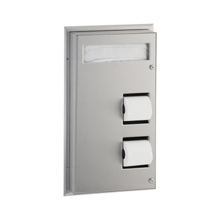 Bobrick B-347 Stainless Steel Dispenser, 1,000 Seat Covers - Default Title