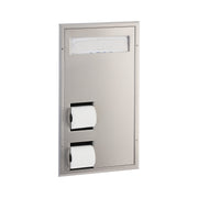Bobrick B-3471 Stainless Steel Dispenser, 1,000 Seat Covers - Default Title