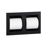 Bobrick B-35883 Stainless Steel Toilet Paper Dispenser, Double Roll - Black