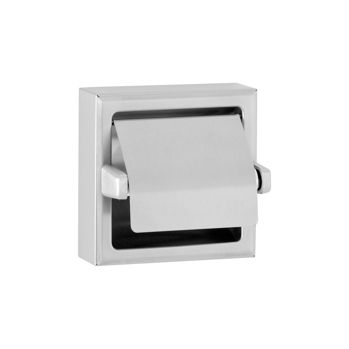 Bobrick Stainless Steel Toilet Paper Dispenser, Single Roll, Silver - Satin