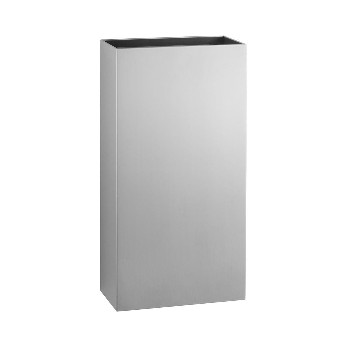 Bobrick B-9279 Fino Stainless Steel Trash Can, 6 gal. - Silver