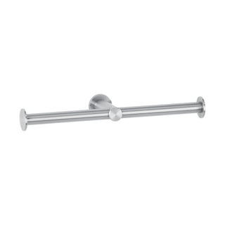 Bobrick Fino Stainless Steel Paper Holder, 1 5/16" High, Silver - Double Roll