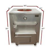 Tandoor Morni Stainless Steel Tandoor Oven, 37" High - photo 2