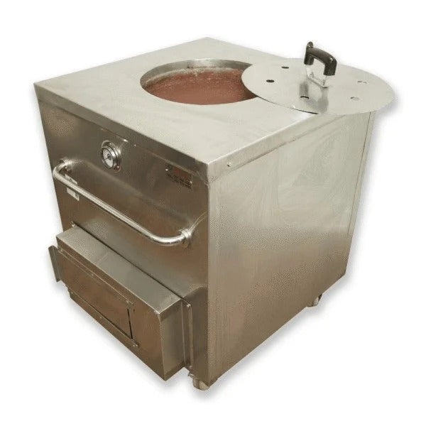 Tandoor Morni Stainless Steel Tandoor Oven, 37" High - 16 Naan