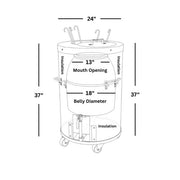 Tandoor Morni CS-01 Stainless Steel Tandoor Oven, 8 Naan - Default Title