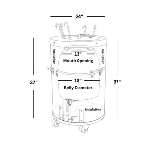 Tandoor Morni CS-01 Stainless Steel Tandoor Oven, 8 Naan - Default Title