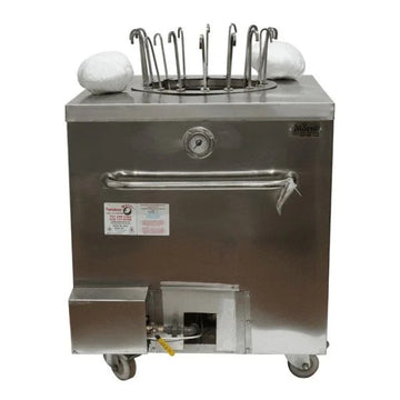 Tandoor Morni Stainless Steel Tandoor Oven, 37" High - 16 Naan