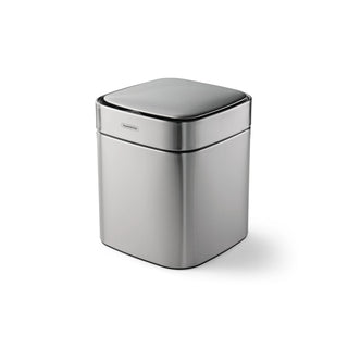 Tramontina 81200 Stainless Steel Wastebasket, 9 5/8" Wide, Silver - 2.11 gal.