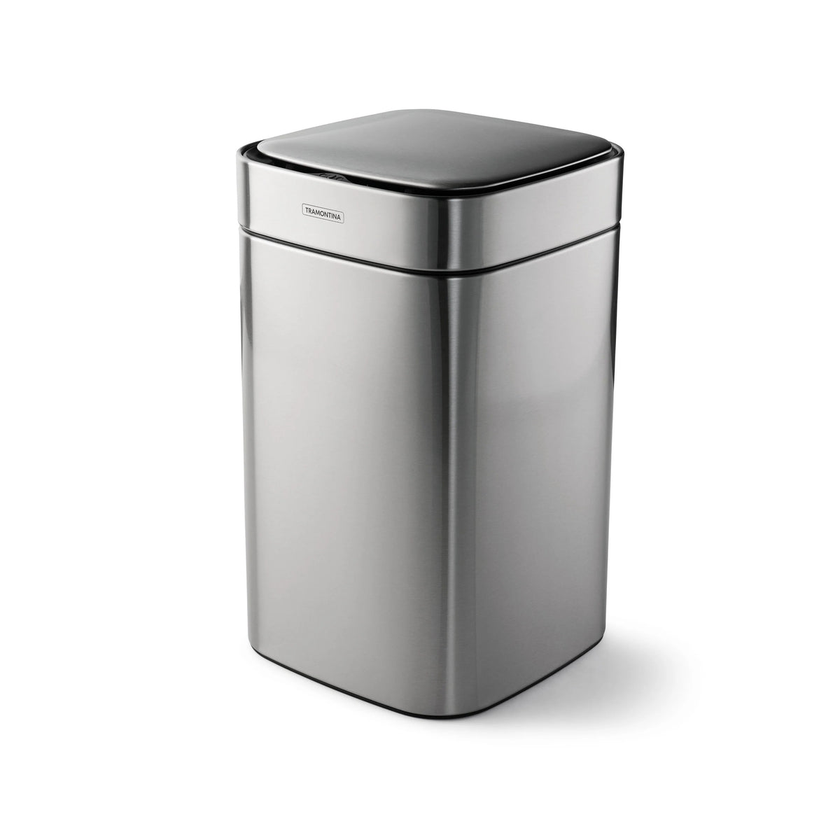 Tramontina 81200 Stainless Steel Wastebasket, 9 5/8" Wide, Silver - 3.17 gal.