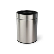 Tramontina 81200 Stainless Steel Wastebasket, Silver - 2.38 gal.