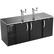 Beverage-Air DD78HC-B Beer Dispenser, 78" Wide, 115V - 26.1 cu. ft.