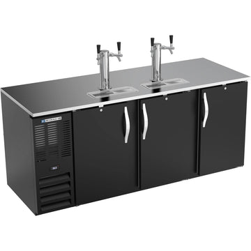 Beverage-Air DD78HC-B Beer Dispenser, 78" Wide, 115V - 26.1 cu. ft.