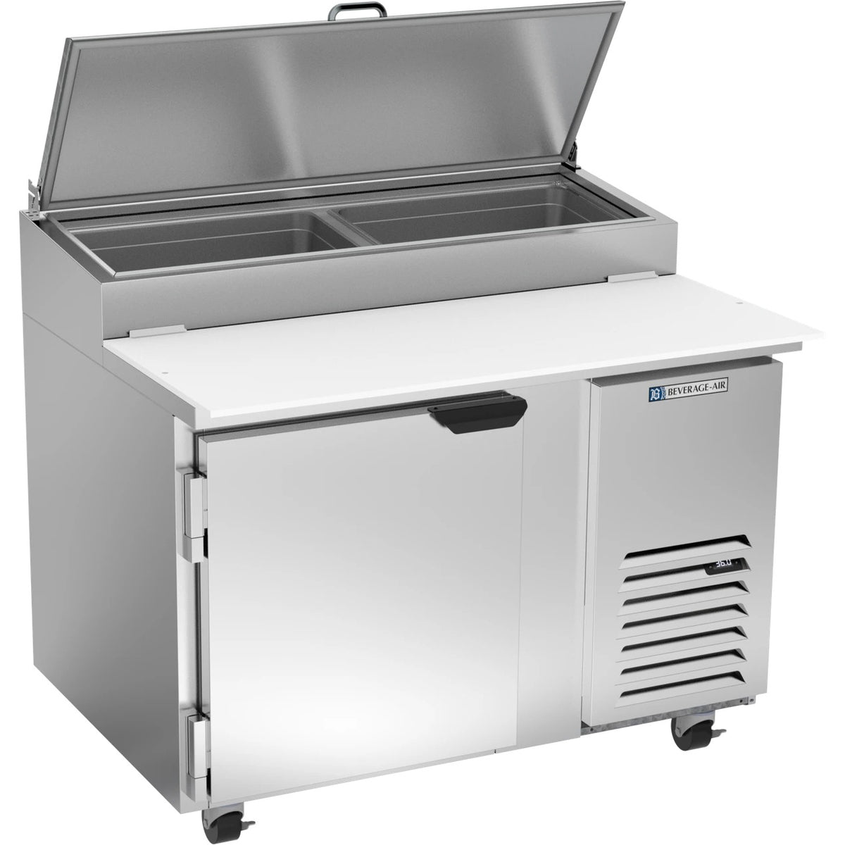 Beverage-Air DP46HC Pizza Prep Table, 46" Wide, 115V - 11.91 cu. ft.