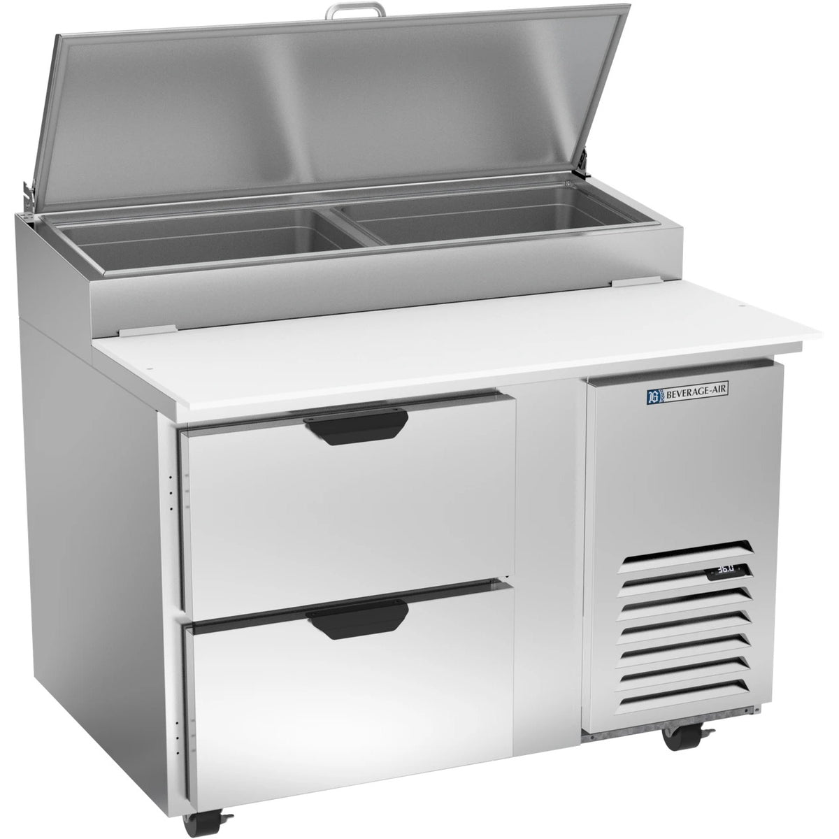 Beverage-Air DPD46HC Pizza Prep Table, 11.91 cu. ft., 115V - 2