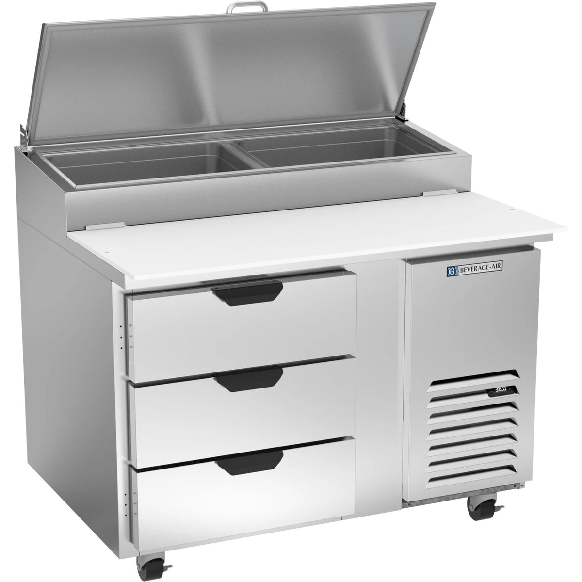 Beverage-Air DPD46HC Pizza Prep Table, 11.91 cu. ft., 115V - 3