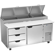 Beverage-Air Pizza Prep Table, 20.7 cu. ft., 115V - 3 Drawer 1 Door