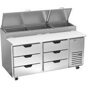 Beverage-Air Pizza Prep Table, 20.7 cu. ft., 115V - 6 Drawer