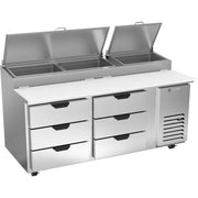 Beverage-Air Pizza Prep Table, 22.8 cu. ft., 115V - 6 Drawer